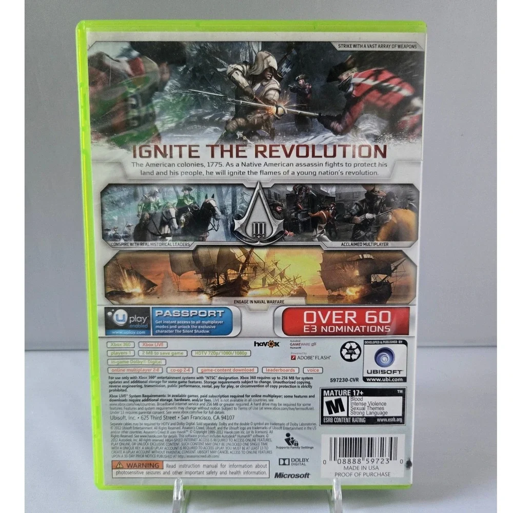 Assassin's Creed III & Revelations‎ Bundle - Xbox 360 - Complete CIB 2 Games